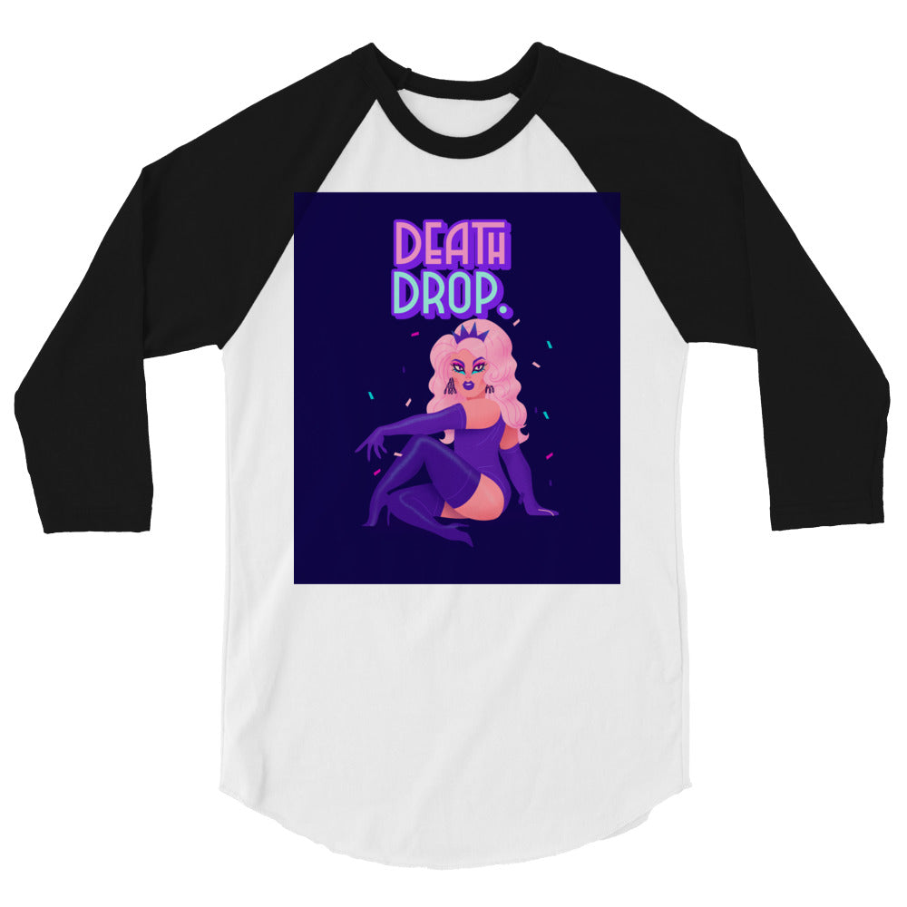 Death Drop 3/4 Sleeve Raglan Shirt