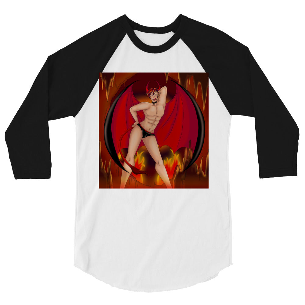 The Demon Of Homosexuality 3/4 Sleeve Raglan Shirt