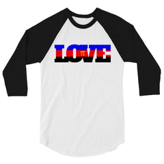 Polyamory Love 3/4 Sleeve Raglan Shirt