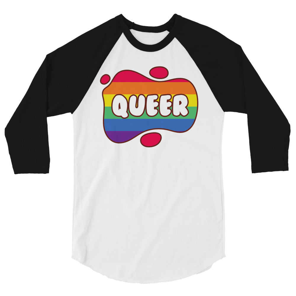 Queer 3/4 Sleeve Raglan Shirt