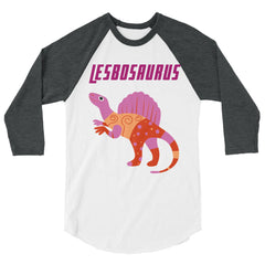 Lesbosaurus 3/4 Sleeve Raglan Shirt