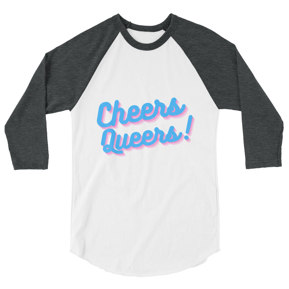 Cheers Queers! 3/4 Sleeve Raglan Shirt
