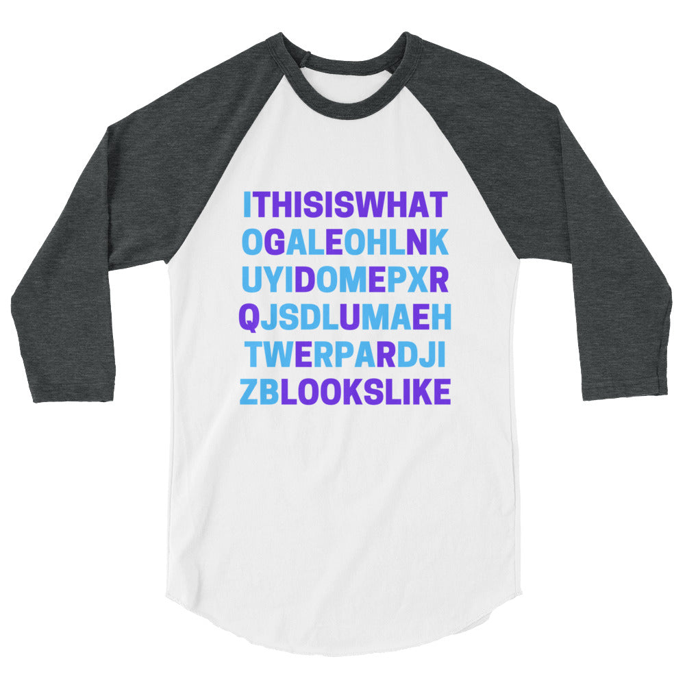 This Is What Genderqueer Looks Like 3/4 Sleeve Raglan Shirt