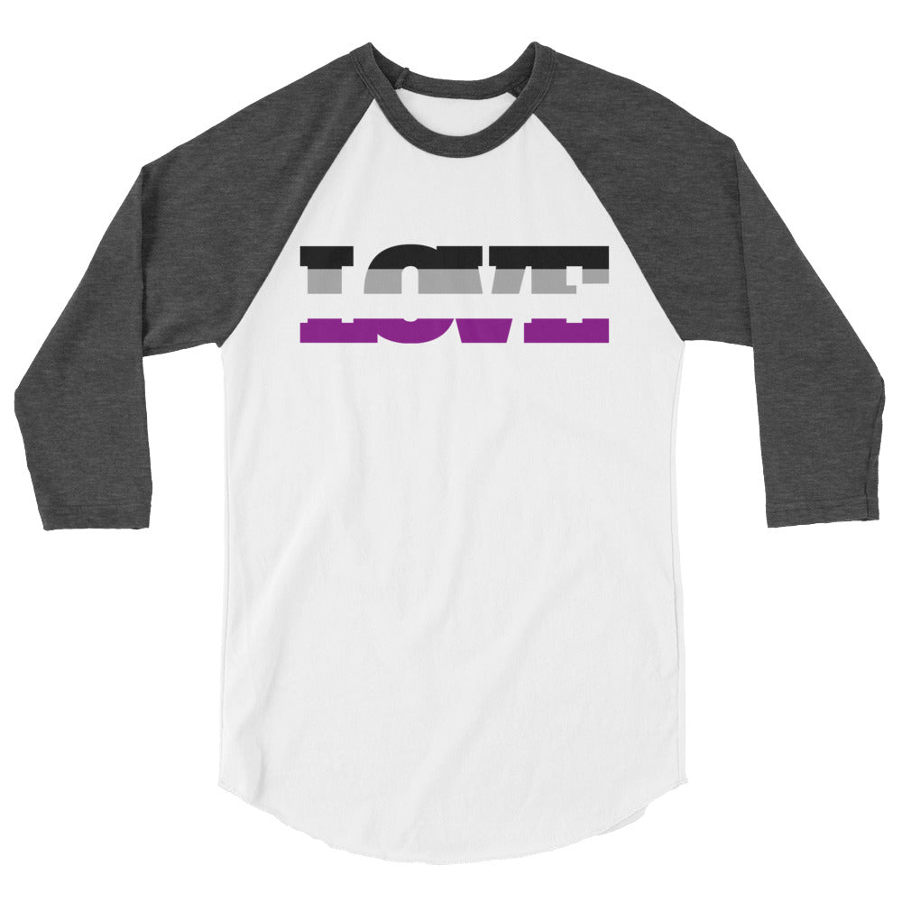 Asexual Love 3/4 Sleeve Raglan Shirt