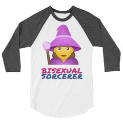 Bisexual Sorcerer 3/4 Sleeve Raglan Shirt