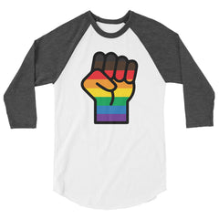 BLM LGBT Resist 3/4 Sleeve Raglan Shirt