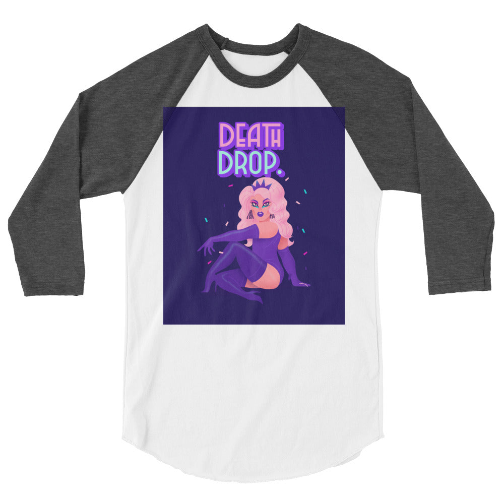 Death Drop 3/4 Sleeve Raglan Shirt