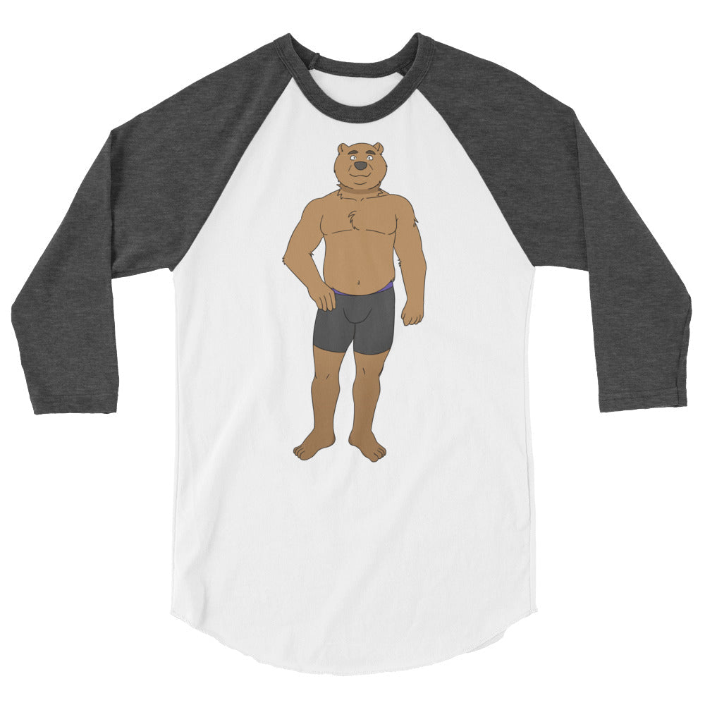 Gay Cub 3/4 Sleeve Raglan Shirt