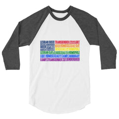 Gay Usa 3/4 Sleeve Raglan Shirt