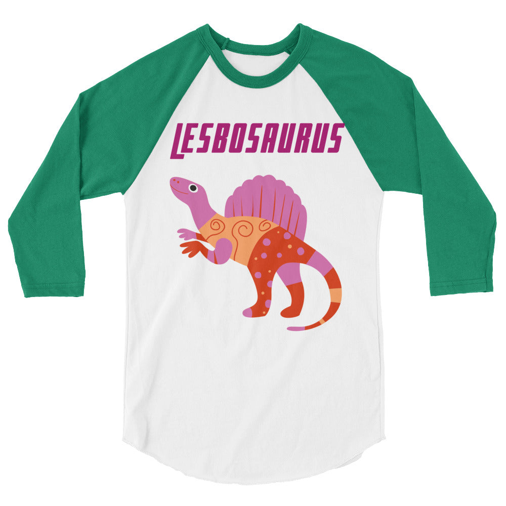 Lesbosaurus 3/4 Sleeve Raglan Shirt
