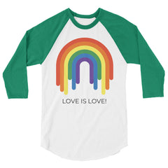 Love Is Love 3/4 Sleeve Raglan Shirt