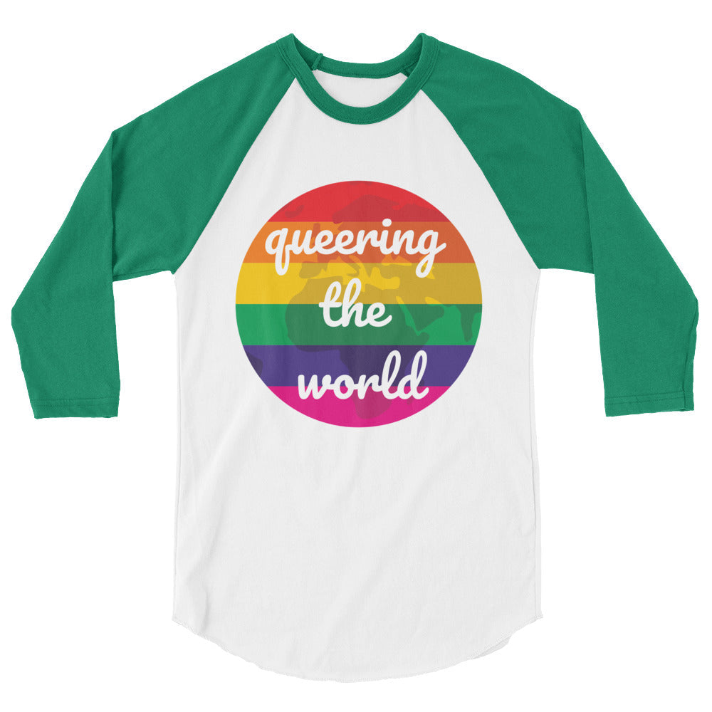 Queering The World 3/4 Sleeve Raglan Shirt