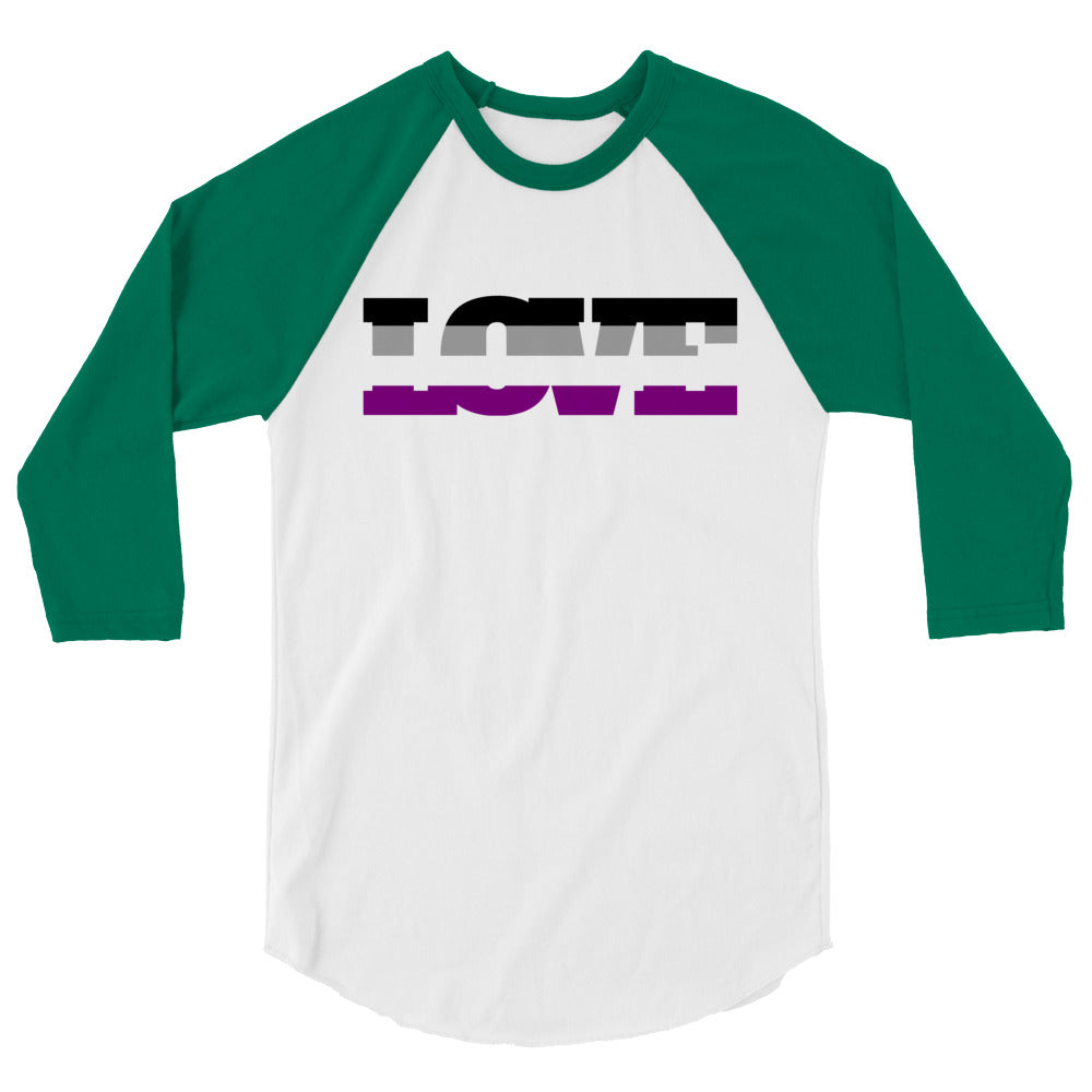 Asexual Love 3/4 Sleeve Raglan Shirt