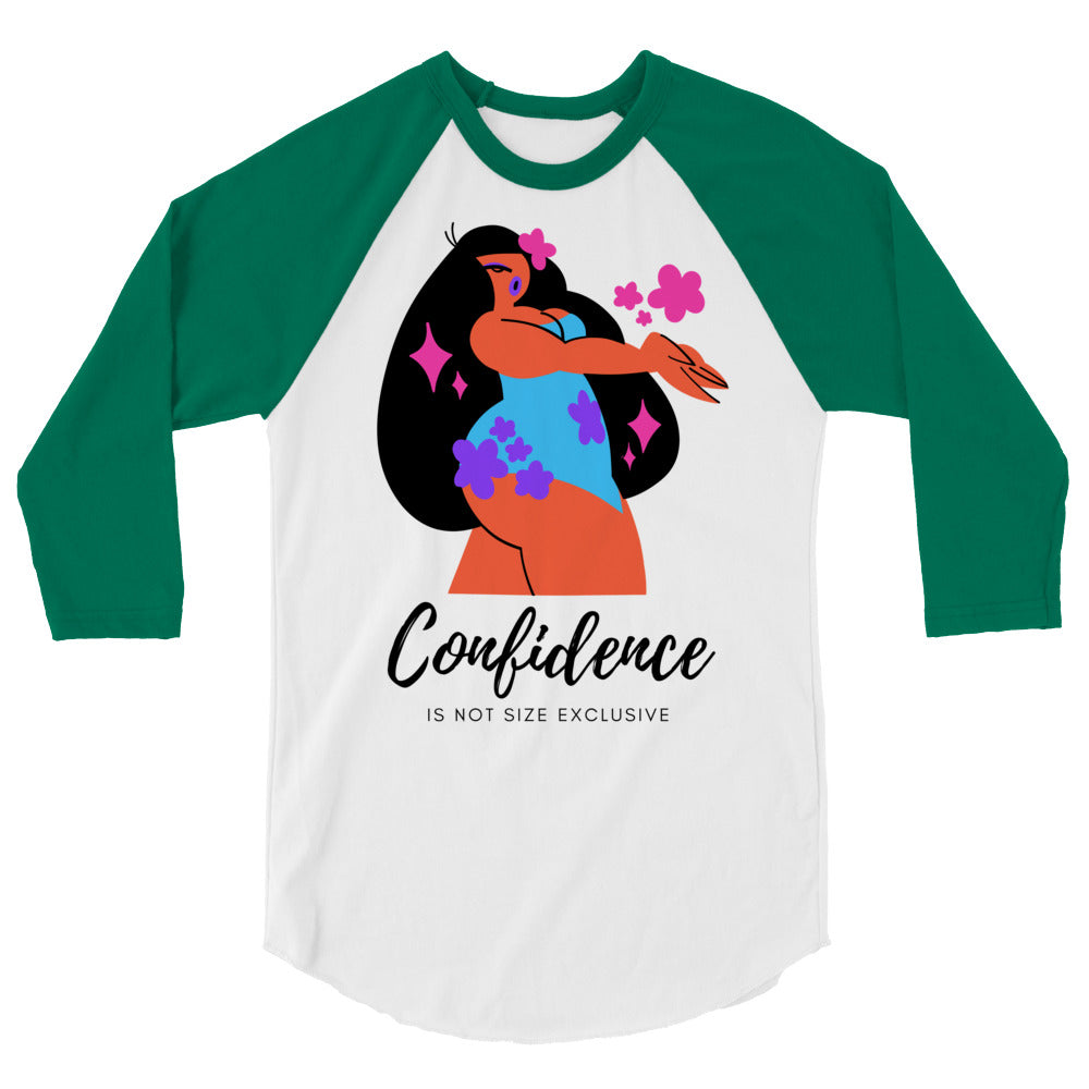Body Confidence 3/4 Sleeve Raglan Shirt