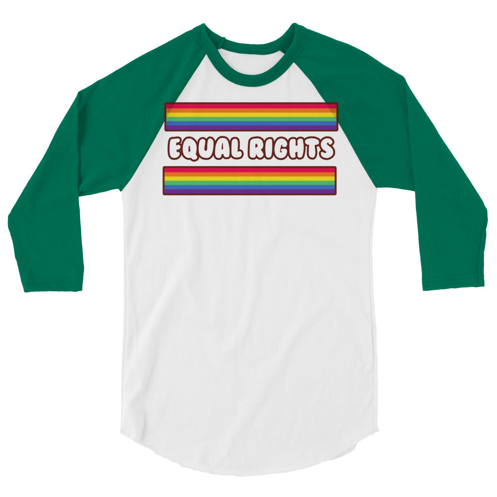 Equal Rights 3/4 Sleeve Raglan Shirt