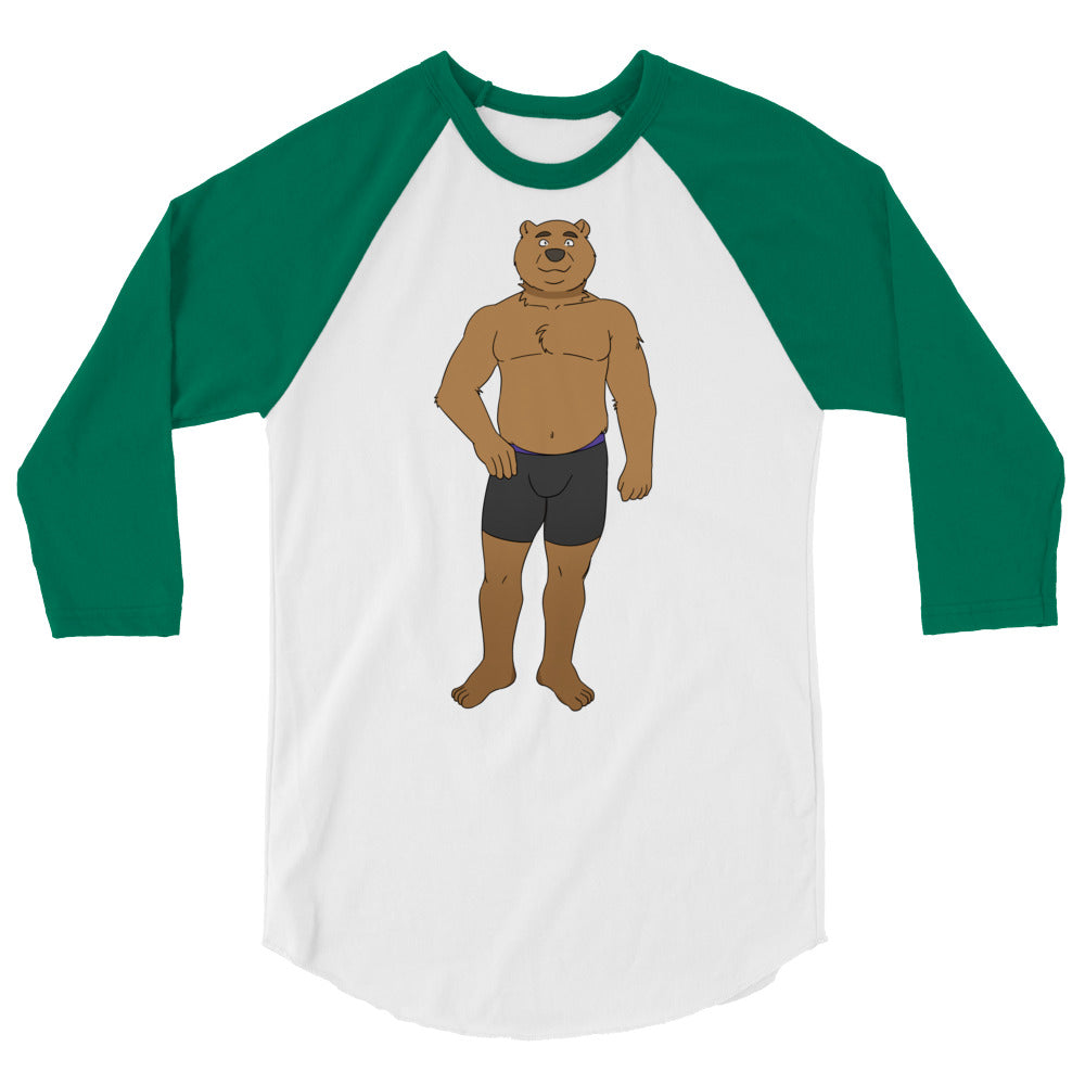 Gay Cub 3/4 Sleeve Raglan Shirt