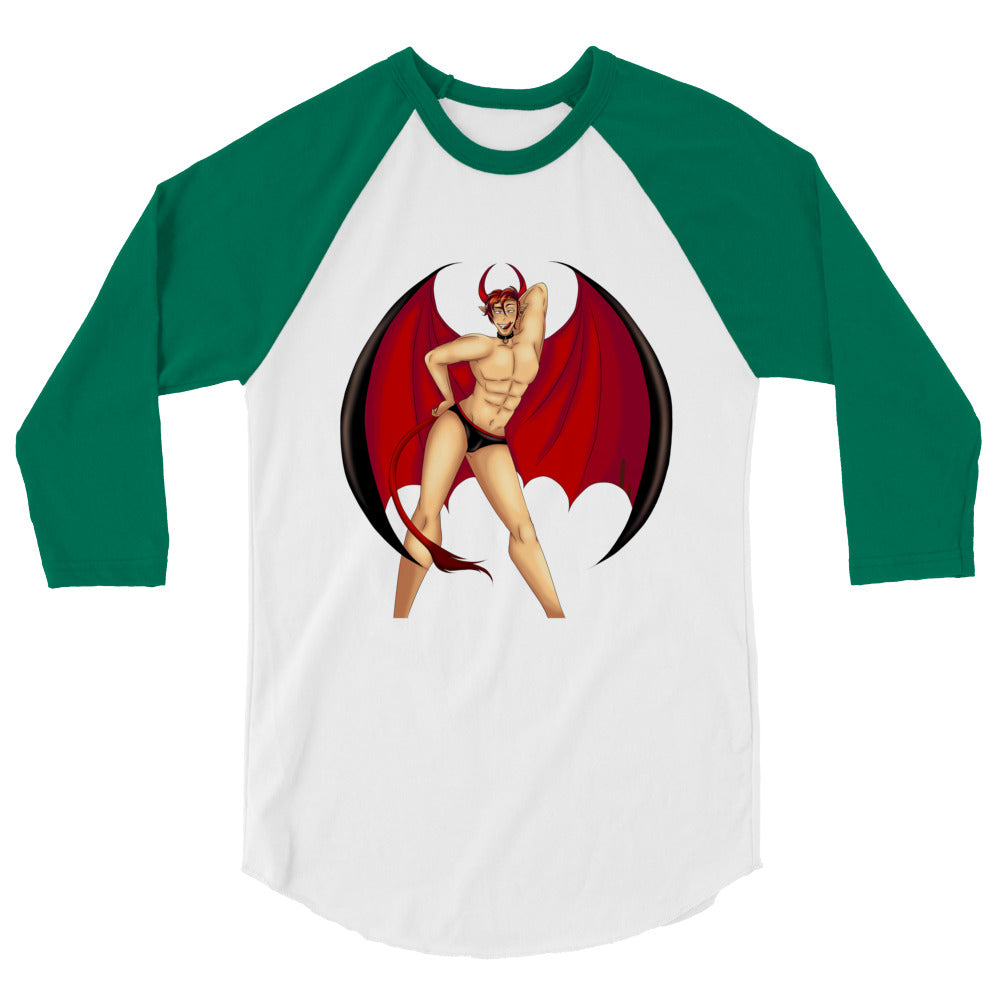Gay Devil 3/4 Sleeve Raglan Shirt