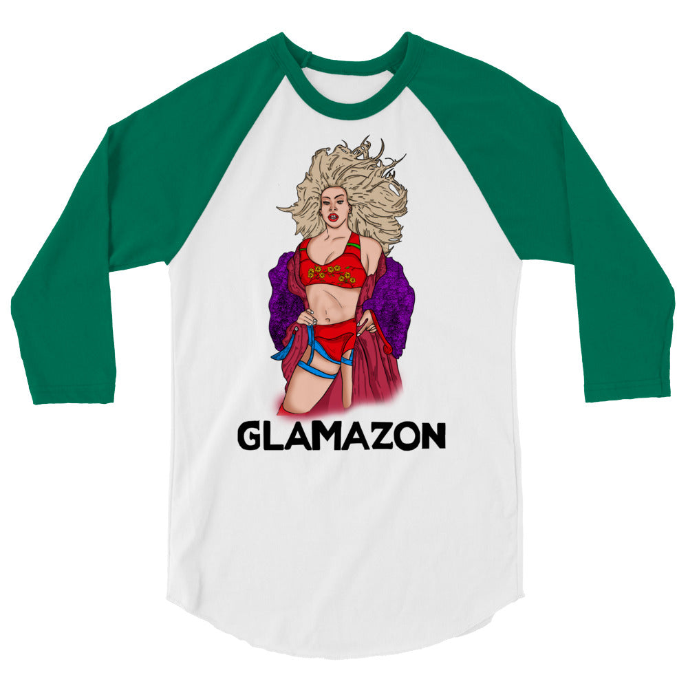 Glamazon 3/4 Sleeve Raglan Shirt