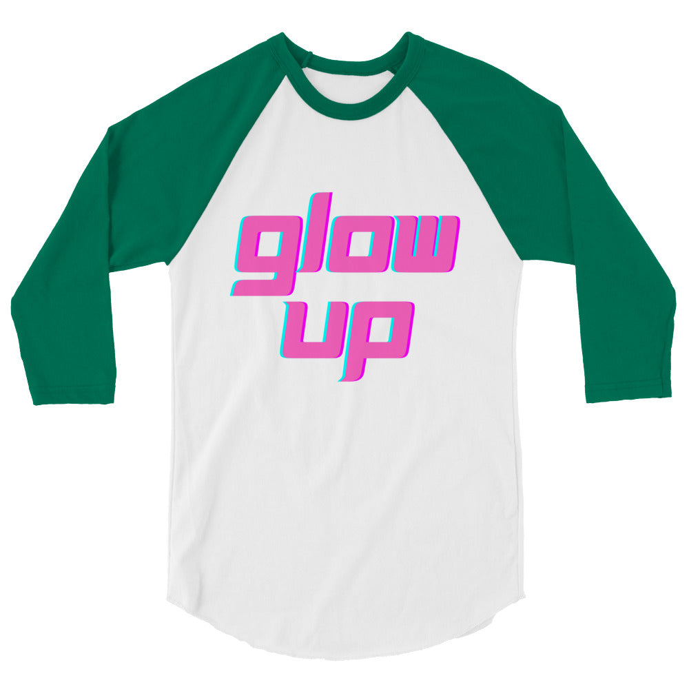 Glow Up 3/4 Sleeve Raglan Shirt