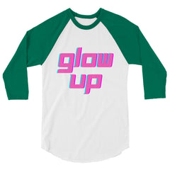 Glow Up 3/4 Sleeve Raglan Shirt