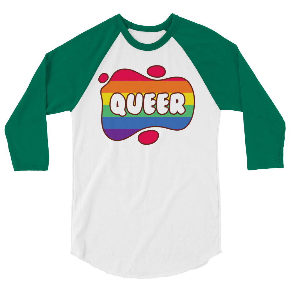 Queer 3/4 Sleeve Raglan Shirt