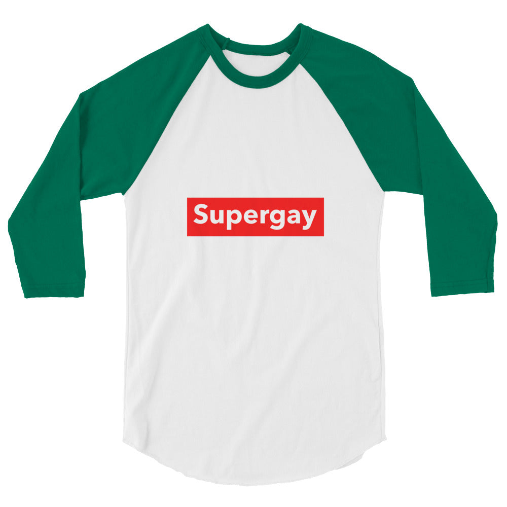 Supergay 3/4 Sleeve Raglan Shirt