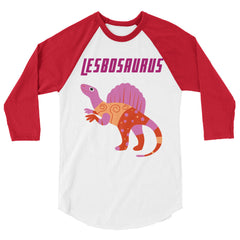 Lesbosaurus 3/4 Sleeve Raglan Shirt