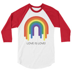 Love Is Love 3/4 Sleeve Raglan Shirt