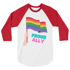 Proud Ally 3/4 Sleeve Raglan Shirt