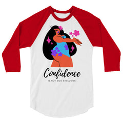 Body Confidence 3/4 Sleeve Raglan Shirt