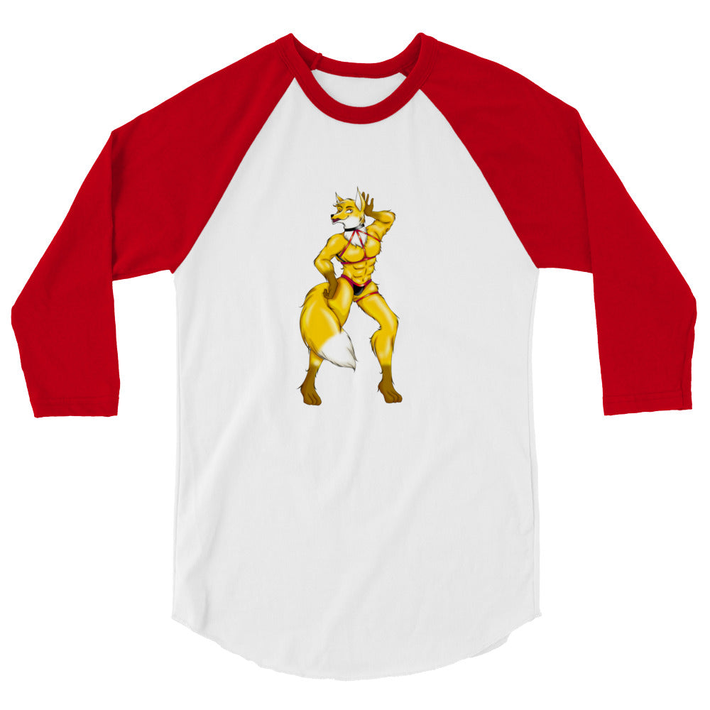 Hot Gay Furry 3/4 Sleeve Raglan Shirt