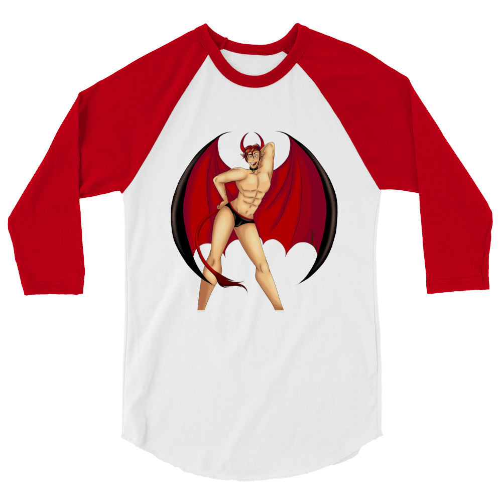 Gay Devil 3/4 Sleeve Raglan Shirt
