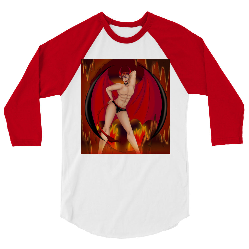 The Demon Of Homosexuality 3/4 Sleeve Raglan Shirt