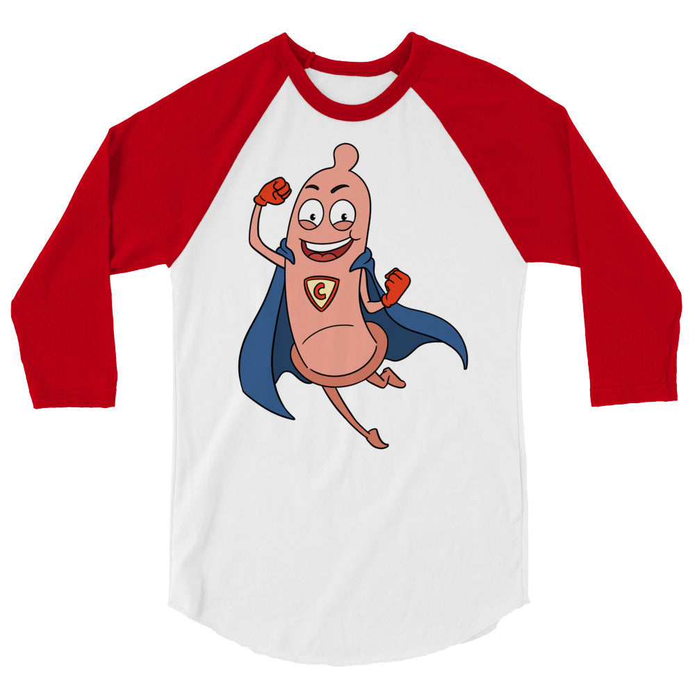 Super Condom 3/4 Sleeve Raglan Shirt