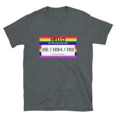 Hello My Pronouns Are He / Him / His T-Shirt