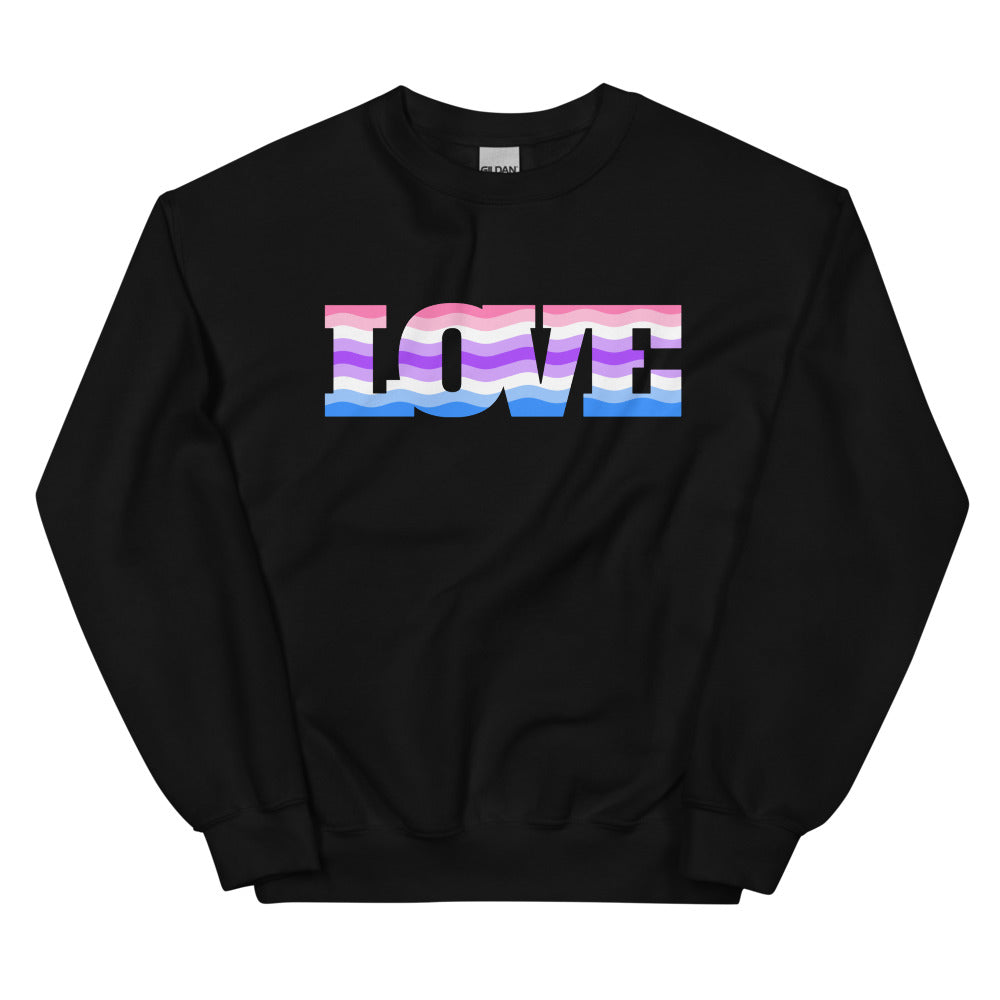 Alternative Genderfluid Love Unisex Sweatshirt