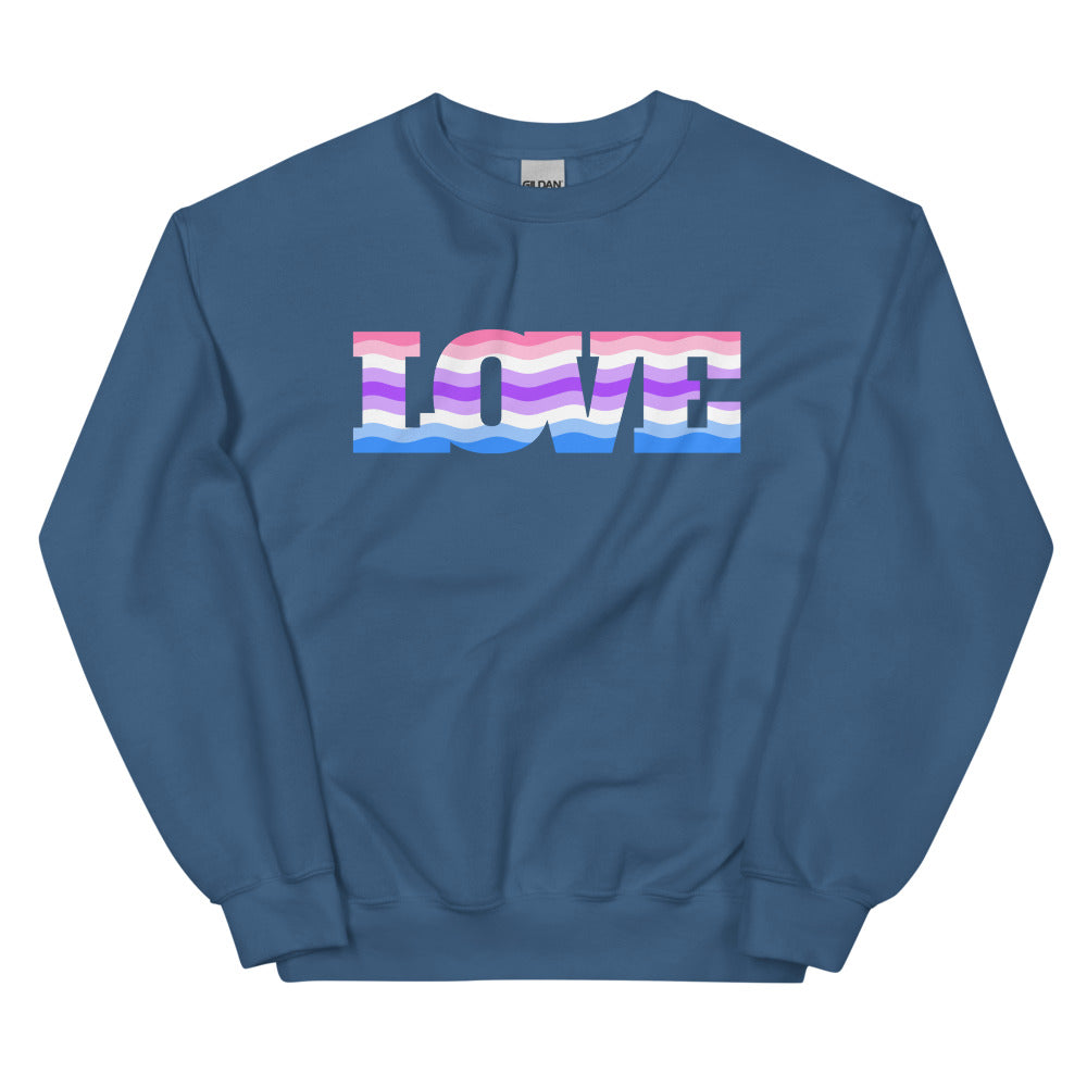 Alternative Genderfluid Love Unisex Sweatshirt
