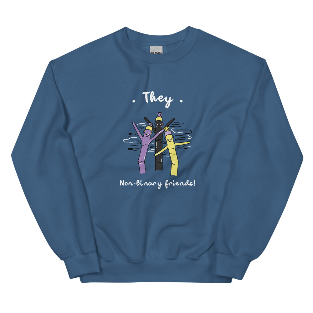 They Non-Binary Friends Unisex Sweatshirt