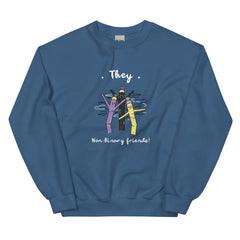 They Non-Binary Friends Unisex Sweatshirt