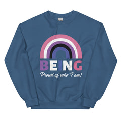 Being Proud Of Who I Am! Genderfluid Unisex Sweatshirt