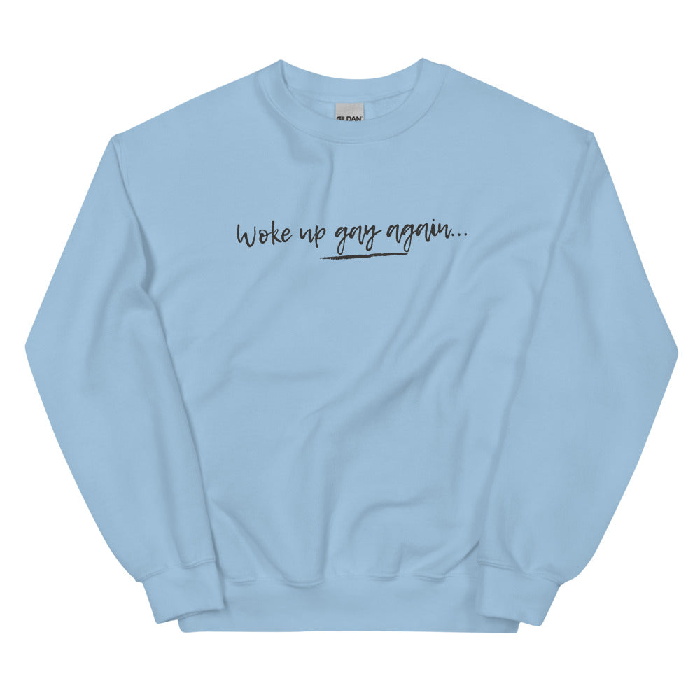 Woke Up Gay Again Unisex Sweatshirt