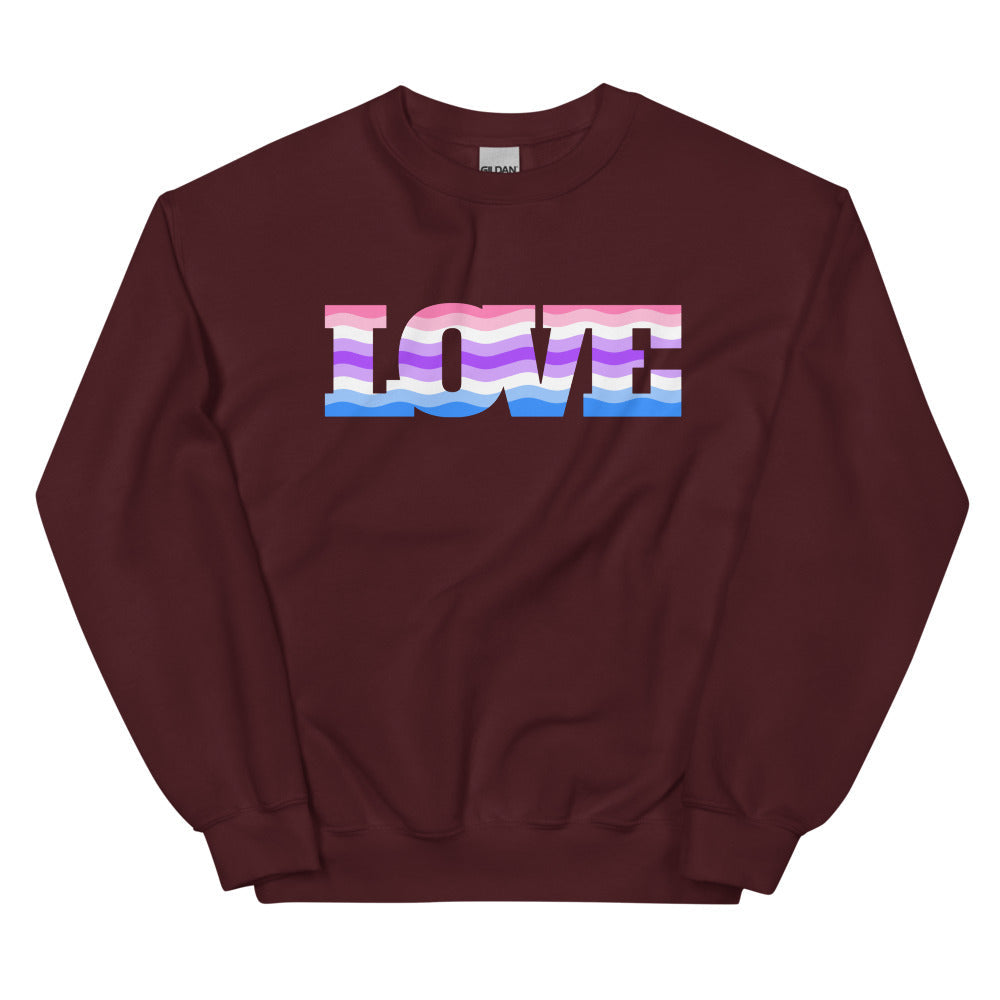Alternative Genderfluid Love Unisex Sweatshirt