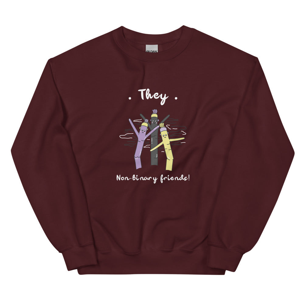 They Non-Binary Friends Unisex Sweatshirt