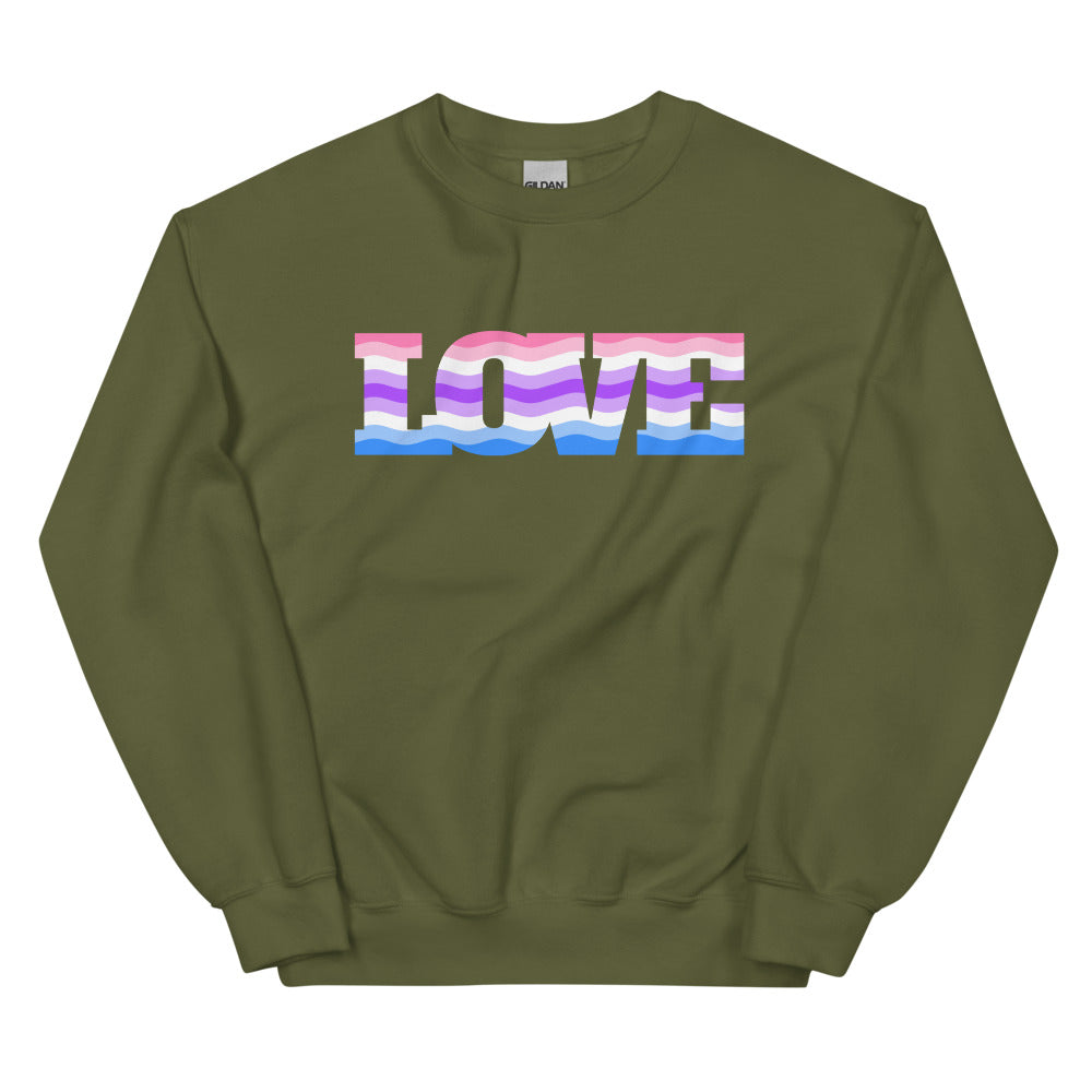 Alternative Genderfluid Love Unisex Sweatshirt