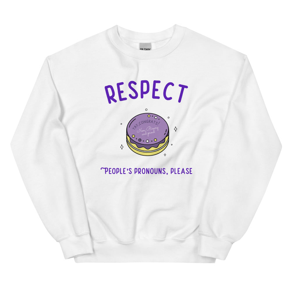Respect People's Pronouns Please Unisex Sweatshirt