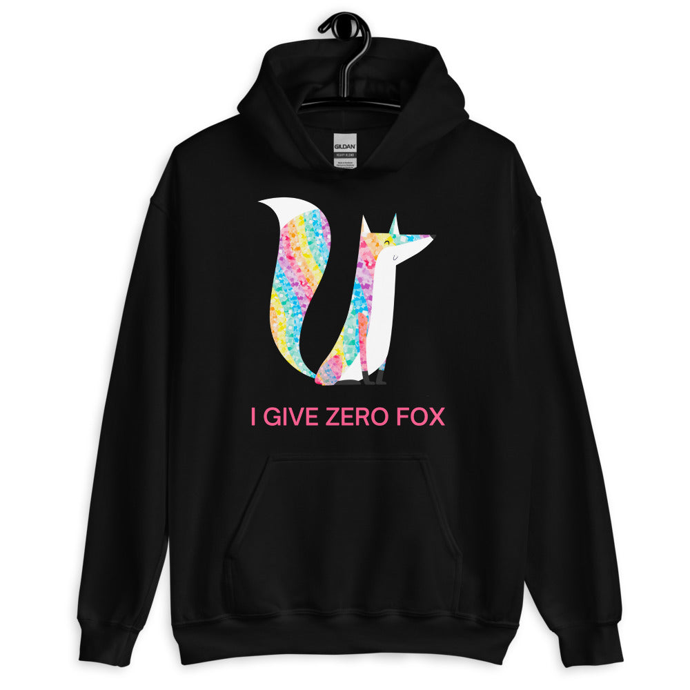 I Give Zero Fox Glitter Unisex Hoodie