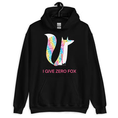 I Give Zero Fox Glitter Unisex Hoodie