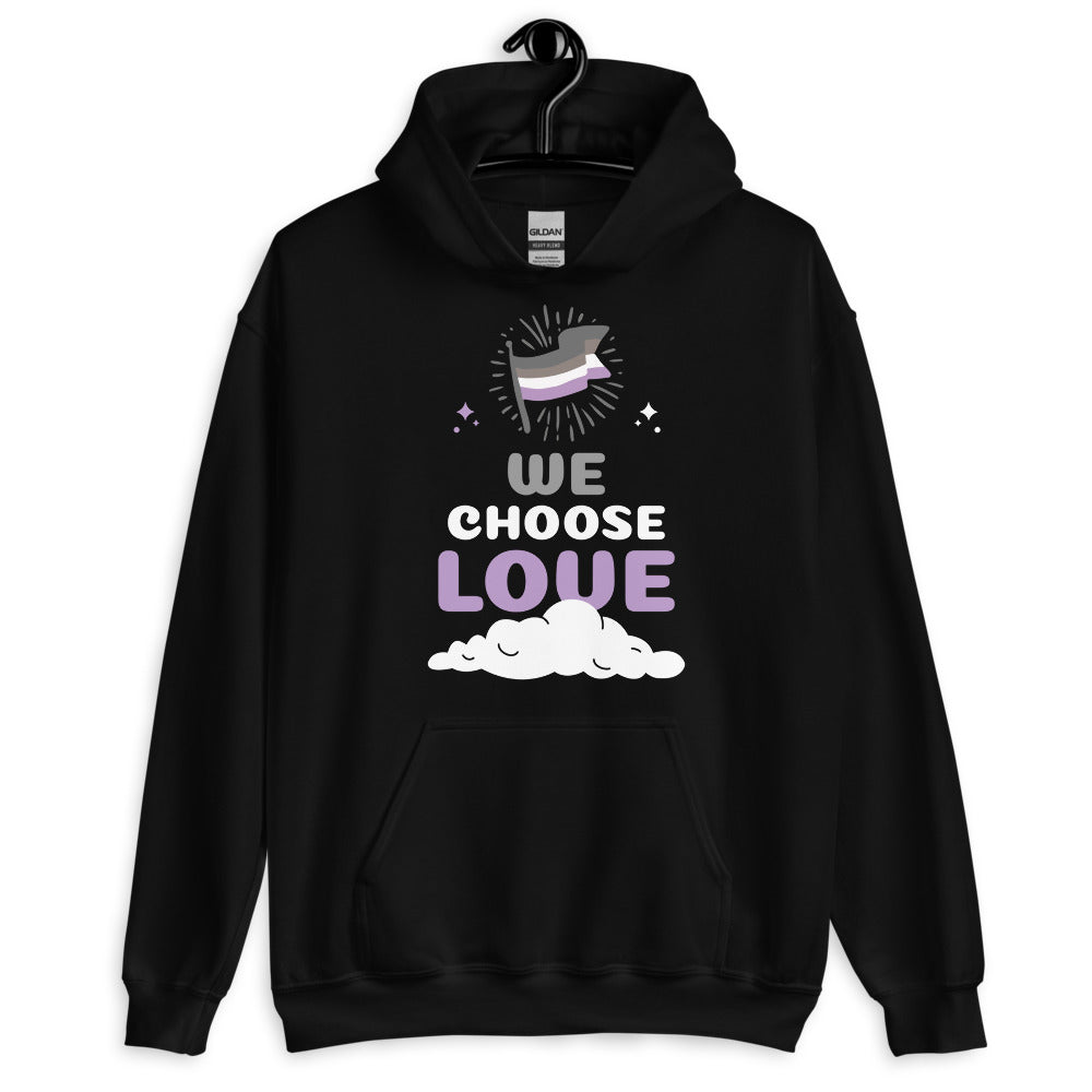 Asexual We Choose Love Unisex Hoodie