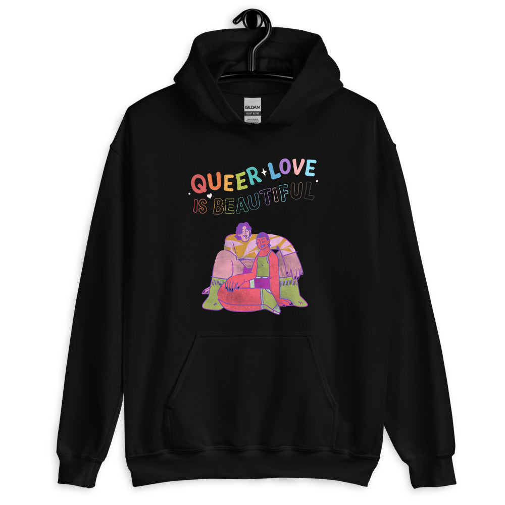 Queer Love Is Beautiful Unisex Hoodie