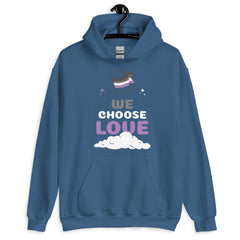 Asexual We Choose Love Unisex Hoodie